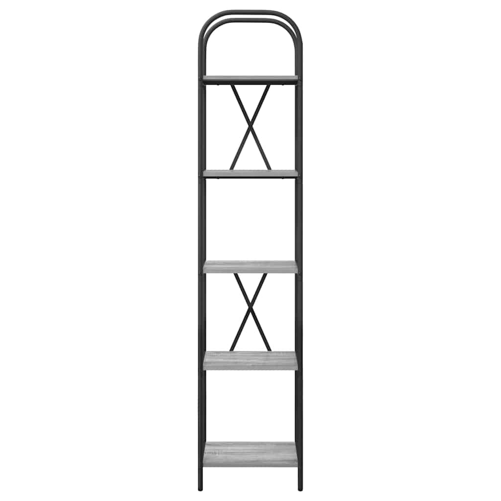 vidaXL Bookshelf Grey Sonoma 40 x 30 x 183 cm Engineered wood
