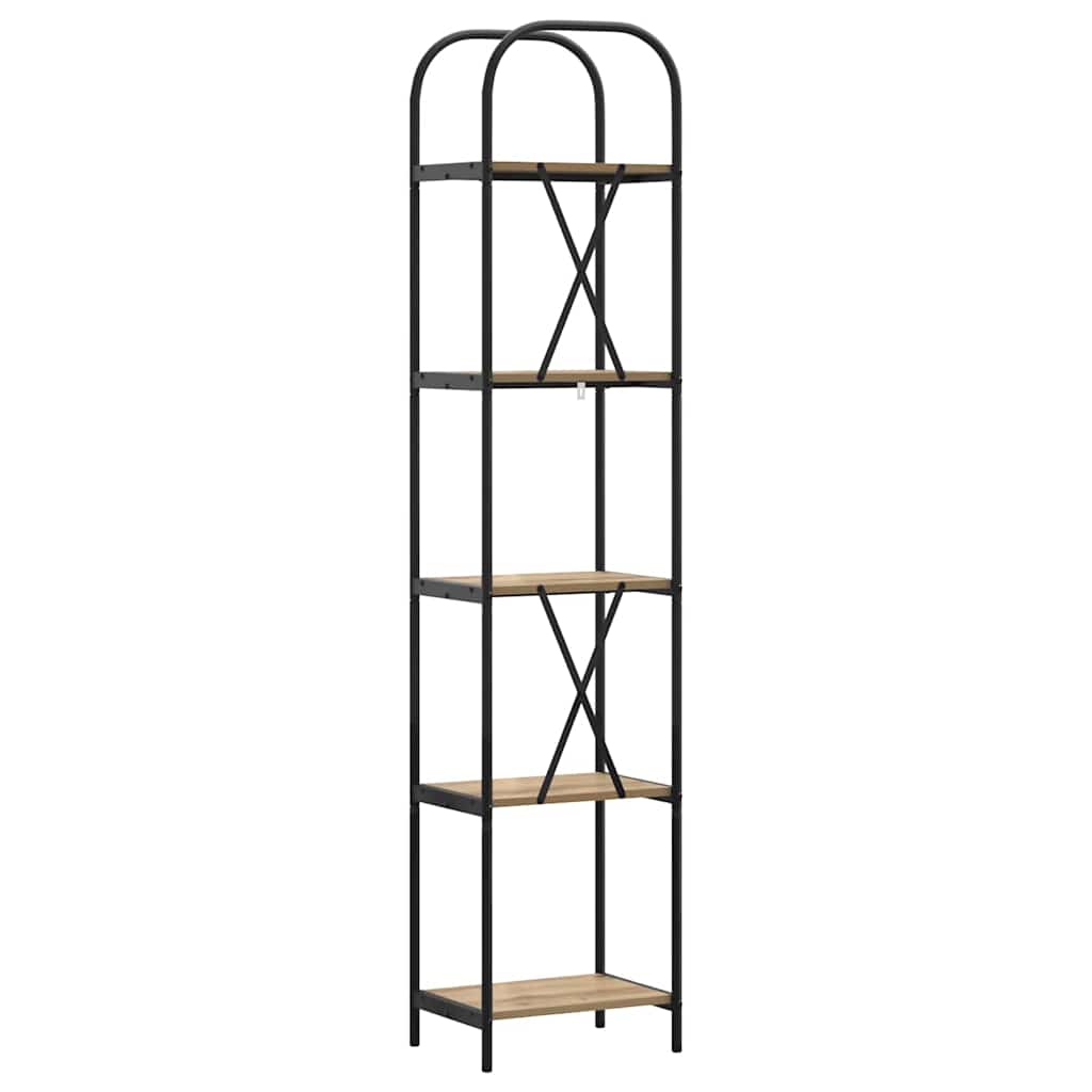 vidaXL Bookshelf Artisan Oak 40 x 30 x 183 cm Engineered wood