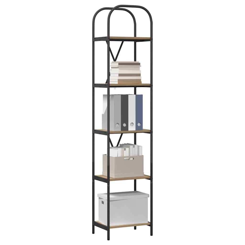 vidaXL Bookshelf Artisan Oak 40 x 30 x 183 cm Engineered wood