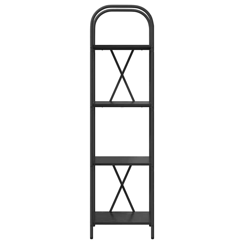 vidaXL Bookshelf Black Oak 40 x 30 x 146 cm Engineered wood