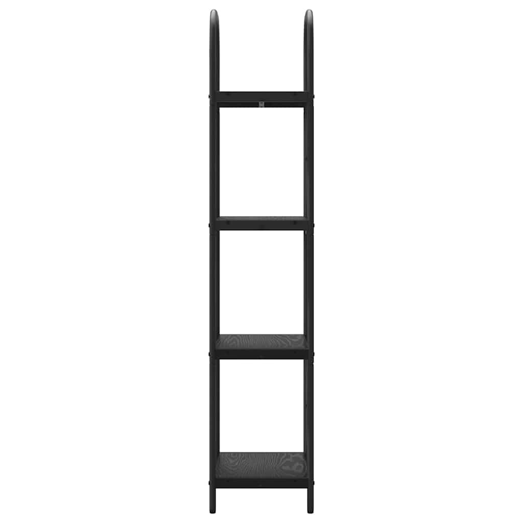 vidaXL Bookshelf Black Oak 40 x 30 x 146 cm Engineered wood
