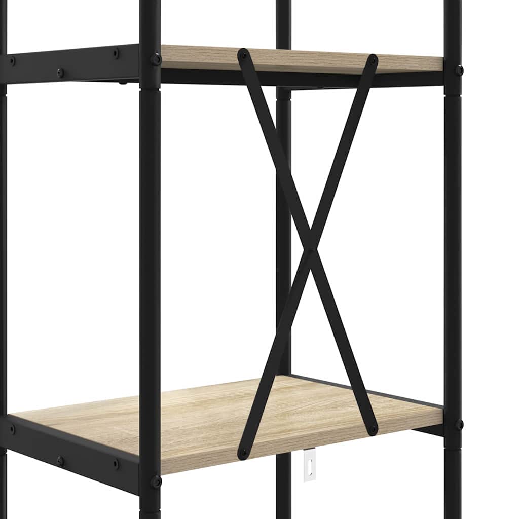 vidaXL Bookshelf Sonoma Oak 40 x 30 x 146 cm Engineered wood