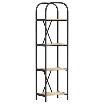 vidaXL Bookshelf 4-Tier 40 x 30 x 146 cm Engineered wood Sonoma Oak