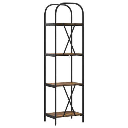 vidaXL Bookshelf Smoked Oak 40 x 30 x 146 cm Engineered wood