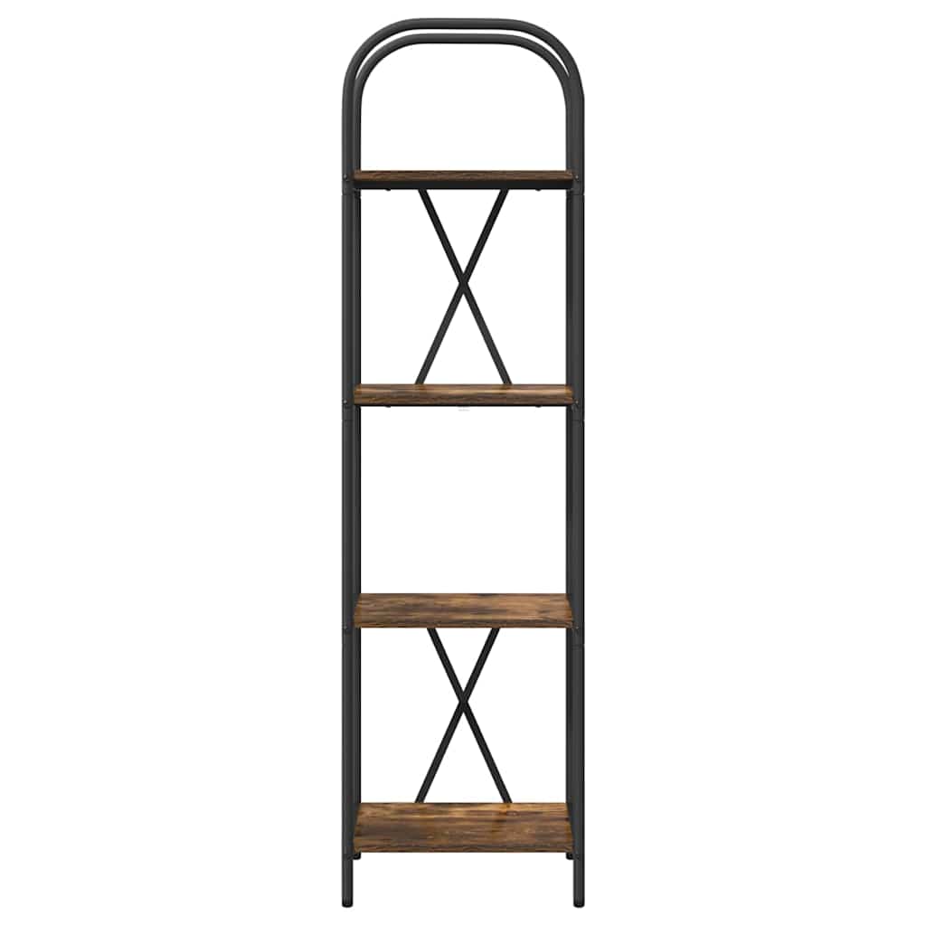 vidaXL Bookshelf Smoked Oak 40 x 30 x 146 cm Engineered wood