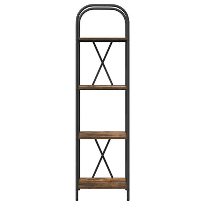 vidaXL Bookshelf Smoked Oak 40 x 30 x 146 cm Engineered wood