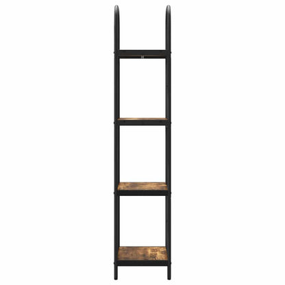 vidaXL Bookshelf Smoked Oak 40 x 30 x 146 cm Engineered wood