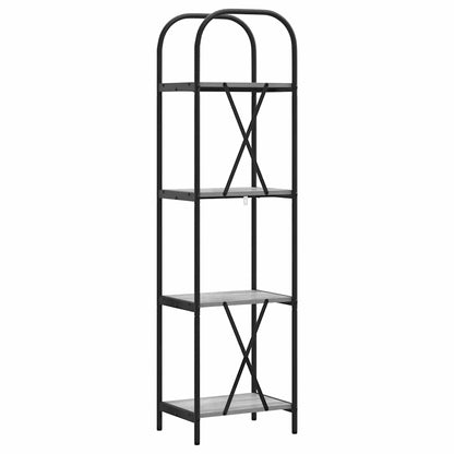 vidaXL Bookshelf Grey Sonoma 40 x 30 x 146 cm Engineered wood