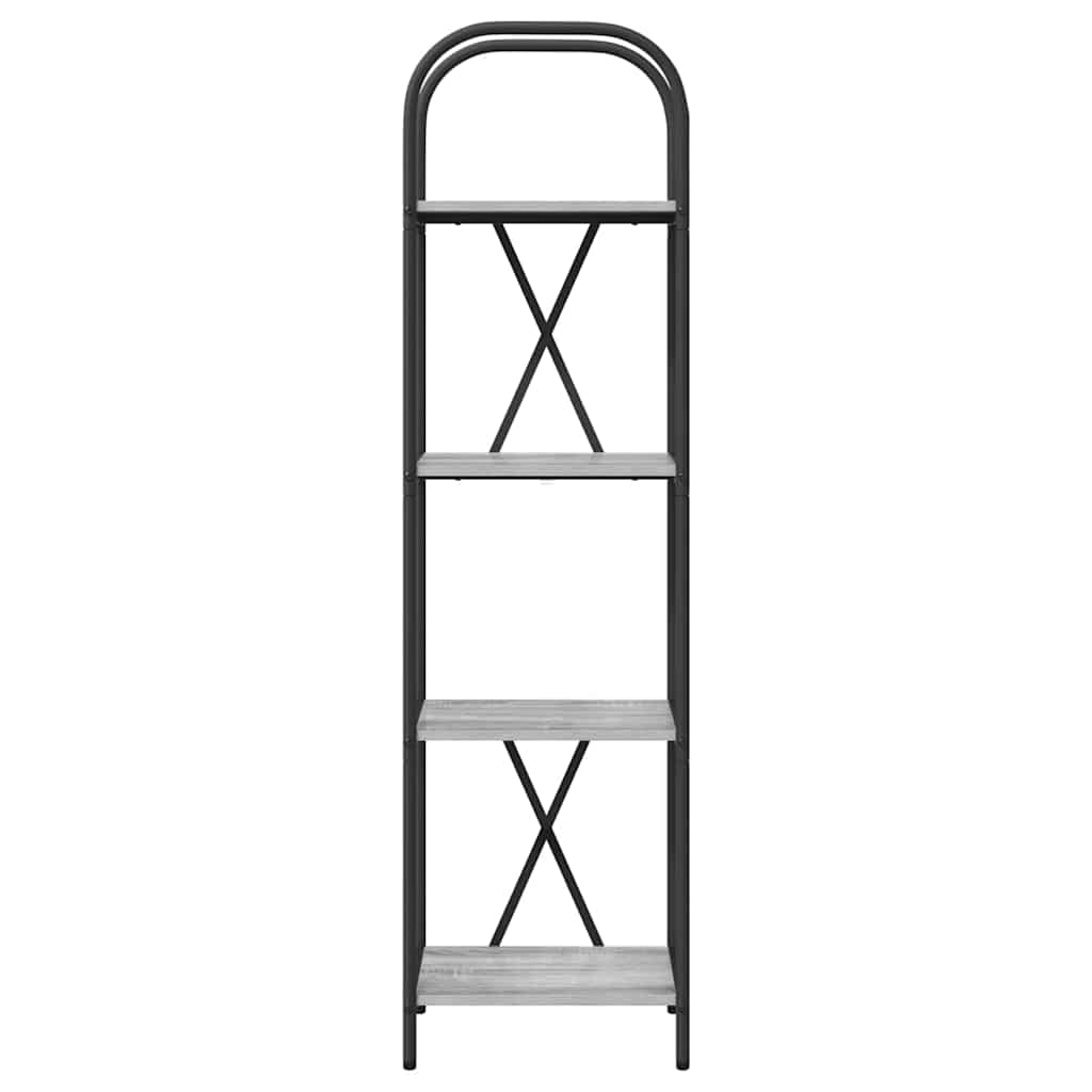 vidaXL Bookshelf Grey Sonoma 40 x 30 x 146 cm Engineered wood
