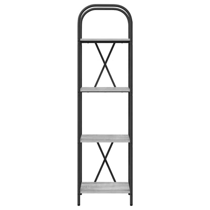 vidaXL Bookshelf Grey Sonoma 40 x 30 x 146 cm Engineered wood