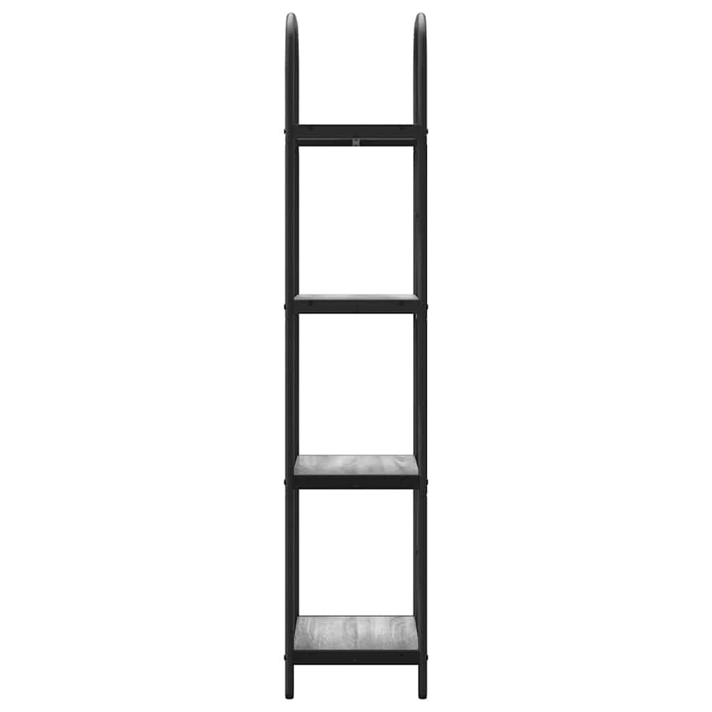 vidaXL Bookshelf Grey Sonoma 40 x 30 x 146 cm Engineered wood