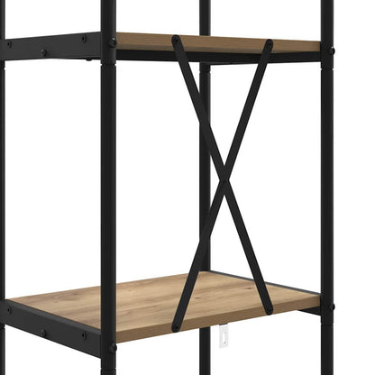 vidaXL Bookshelf 4-Tier 40 x 30 x 146 cm Engineered wood Artisan Oak