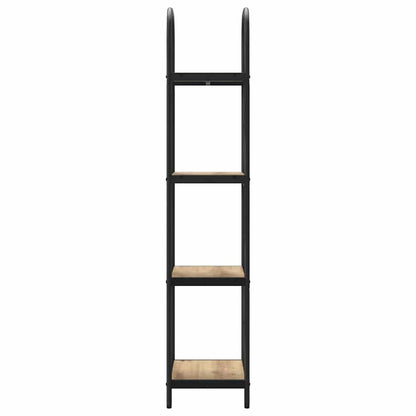 vidaXL Bookshelf 4-Tier 40 x 30 x 146 cm Engineered wood Artisan Oak