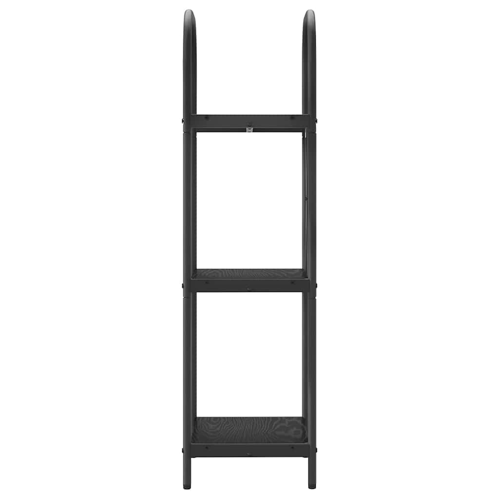 vidaXL Bookshelf Black Oak 40 x 30 x 109 cm Engineered wood