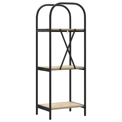 vidaXL Bookshelf 3-Tier 40 x 30 x 109 cm Engineered wood Sonoma Oak