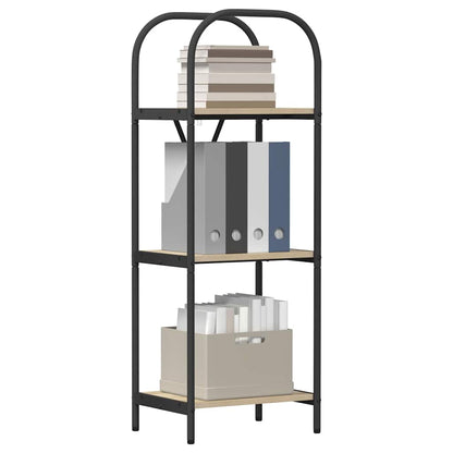 vidaXL Bookshelf 3-Tier 40 x 30 x 109 cm Engineered wood Sonoma Oak