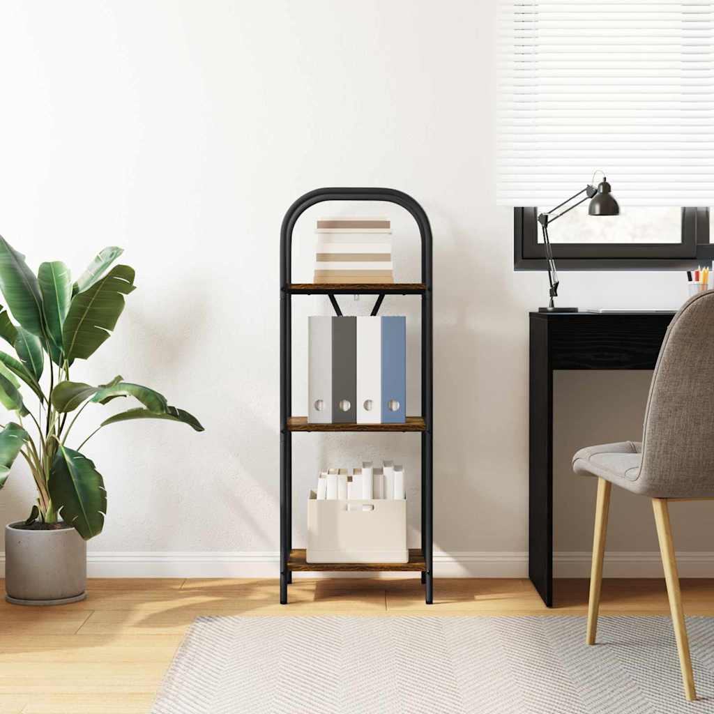 vidaXL Bookshelf Smoked Oak 40 x 30 x 109 cm Engineered wood