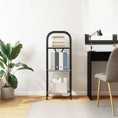 vidaXL Bookshelf 3-Tier 40 x 30 x 109 cm Engineered wood Grey Sonoma