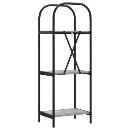 vidaXL Bookshelf Grey Sonoma 40 x 30 x 109 cm Engineered wood