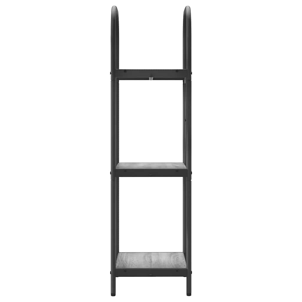 vidaXL Bookshelf Grey Sonoma 40 x 30 x 109 cm Engineered wood