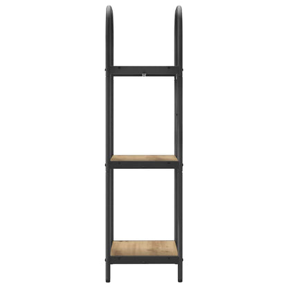 vidaXL Bookshelf 3-Tier 40 x 30 x 109 cm Engineered wood Artisan Oak
