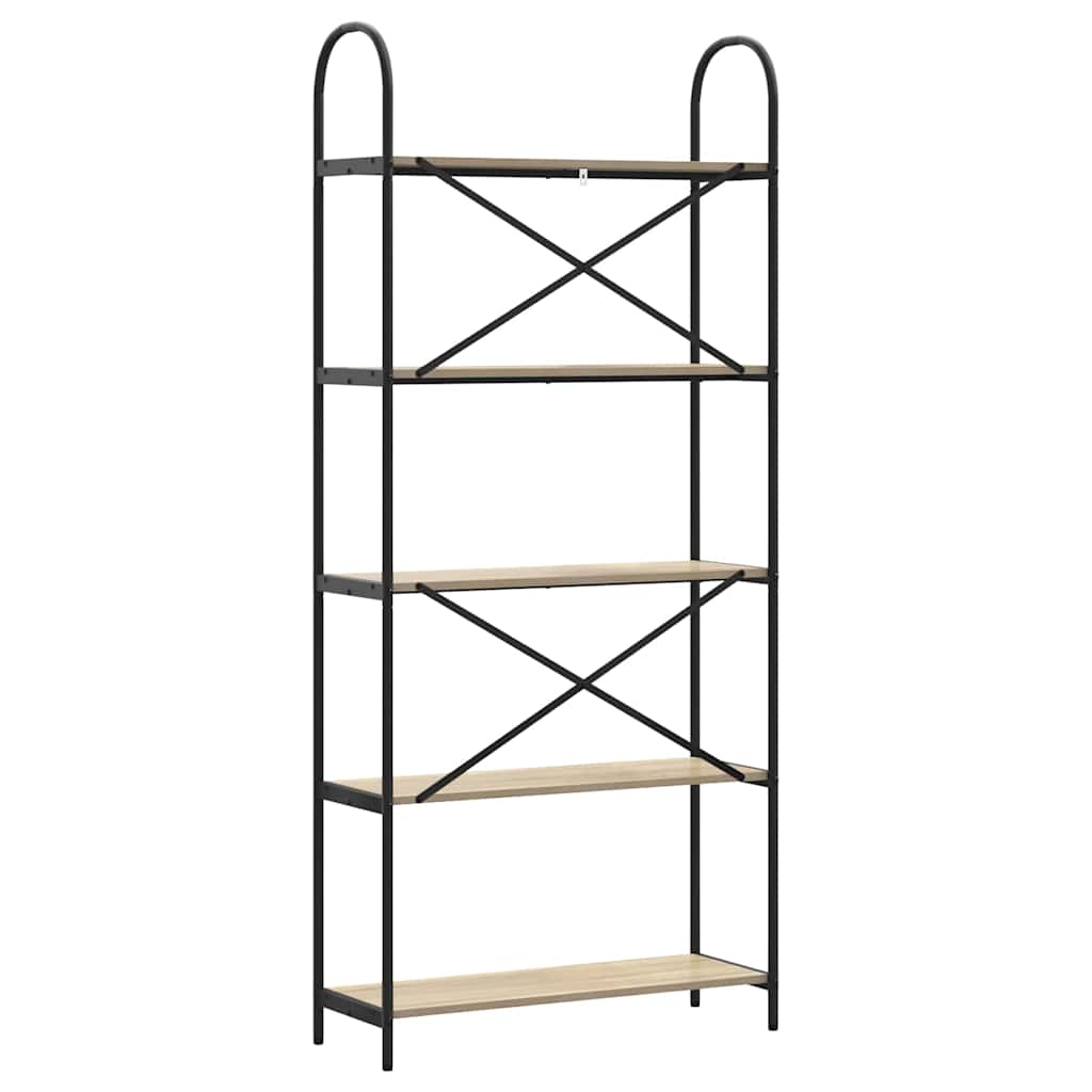 vidaXL Bookshelf Sonoma Oak 80 x 30 x 183 cm Engineered wood