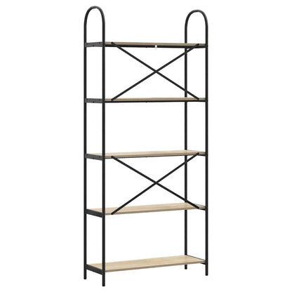 vidaXL Bookshelf Sonoma Oak 80 x 30 x 183 cm Engineered wood