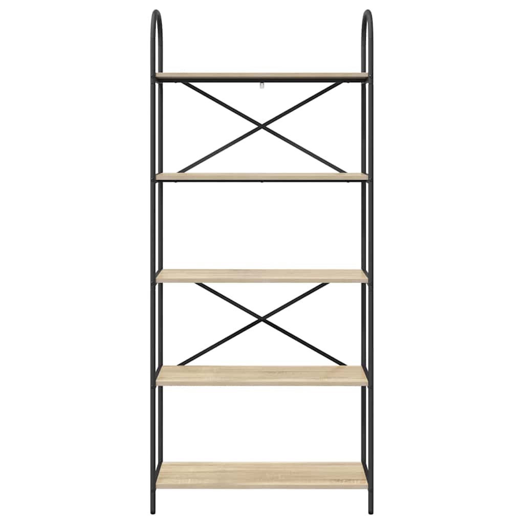 vidaXL Bookshelf Sonoma Oak 80 x 30 x 183 cm Engineered wood
