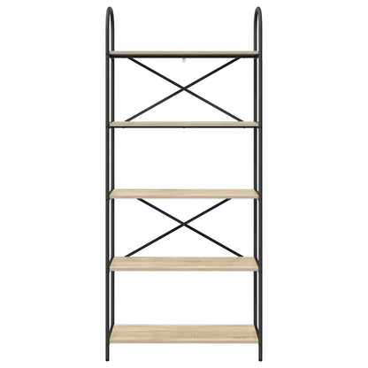 vidaXL Bookshelf Sonoma Oak 80 x 30 x 183 cm Engineered wood