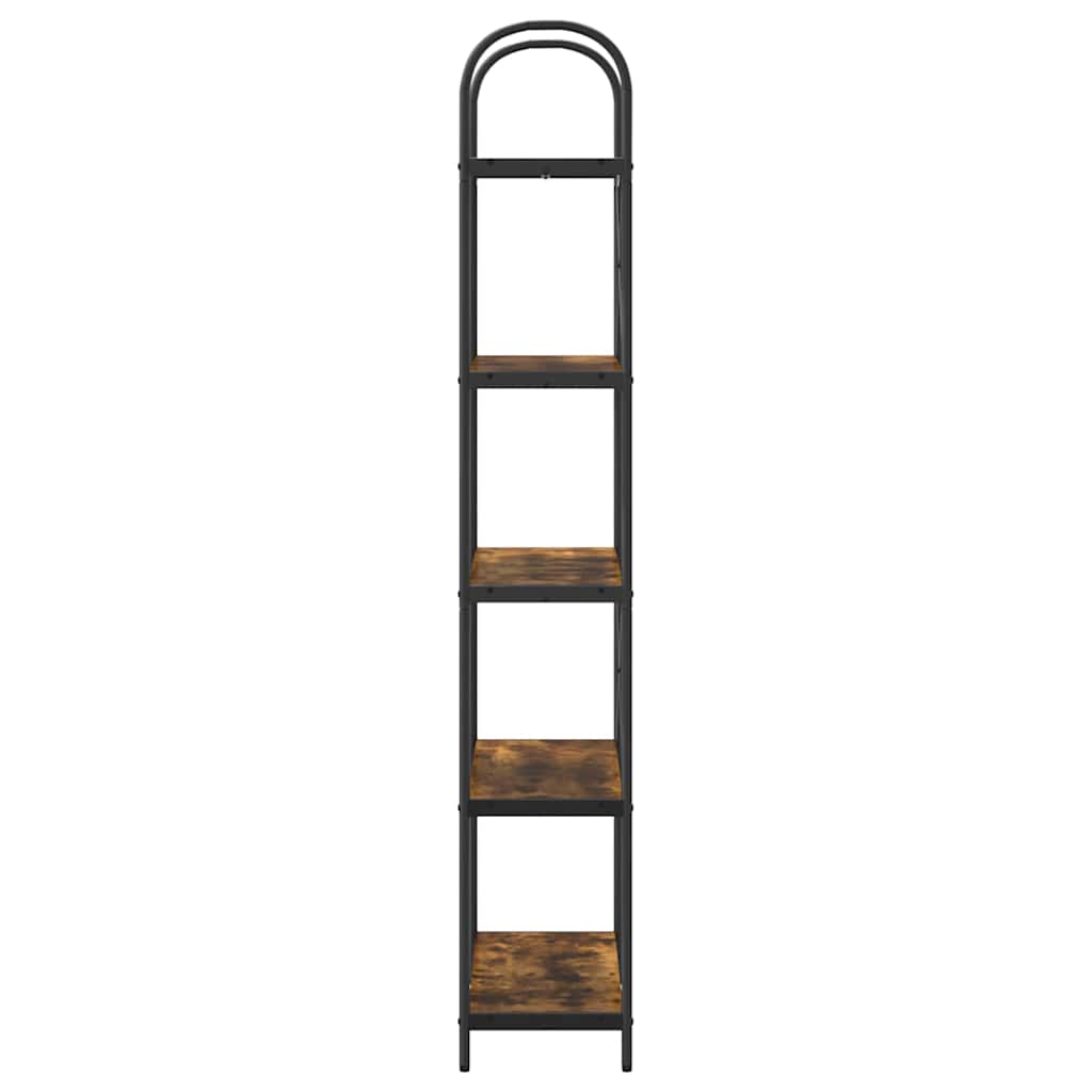 vidaXL Bookshelf Smoked Oak 80 x 30 x 183 cm Engineered wood