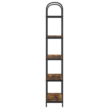 vidaXL Bookshelf Smoked Oak 80 x 30 x 183 cm Engineered wood