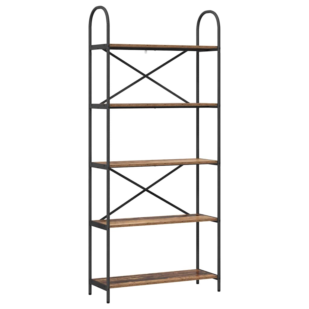 vidaXL Bookshelf Old Wood 80 x 30 x 183 cm Engineered wood