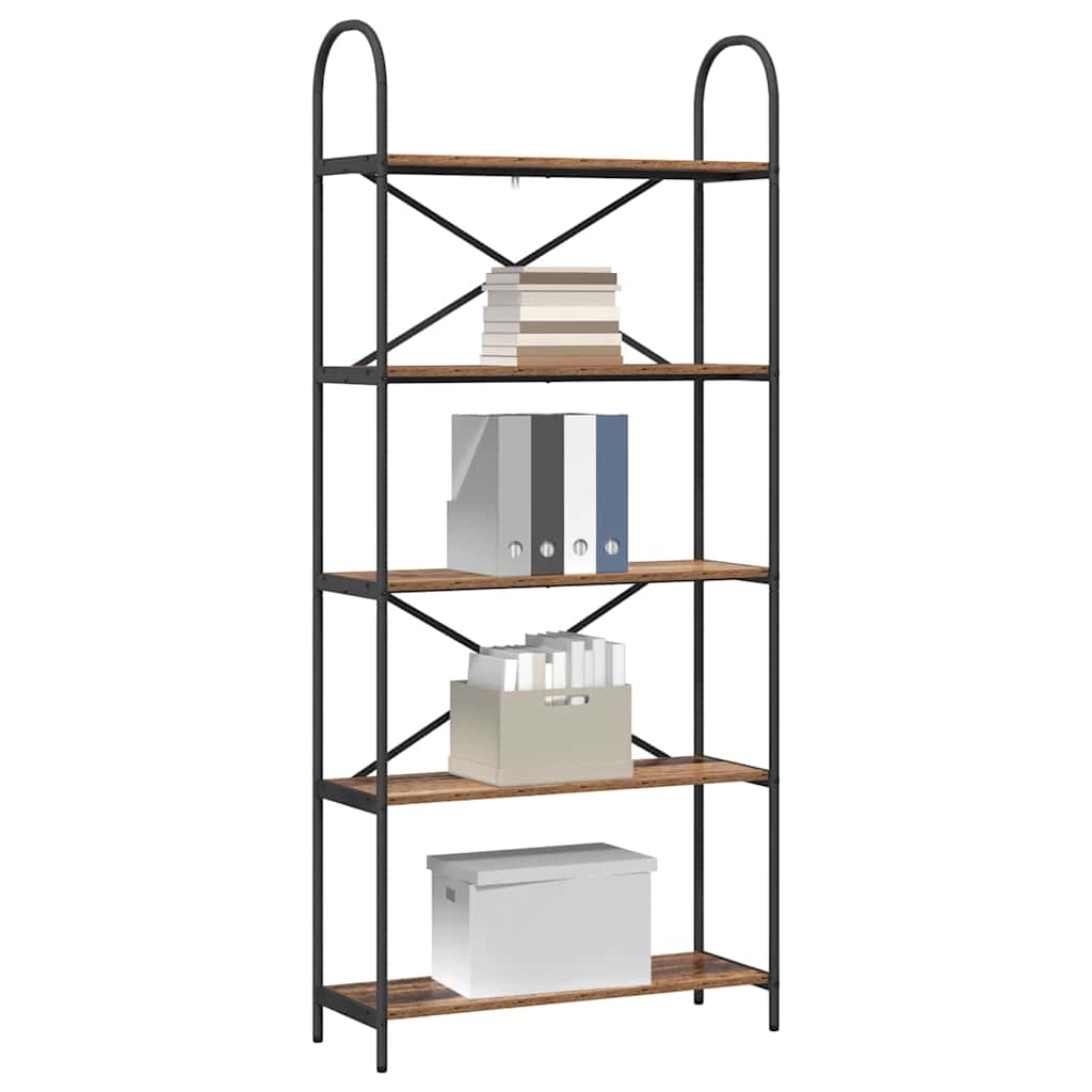 vidaXL Bookshelf Old Wood 80 x 30 x 183 cm Engineered wood