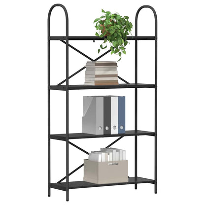vidaXL Bookshelf Black Oak 80 x 30 x 146 cm Engineered wood