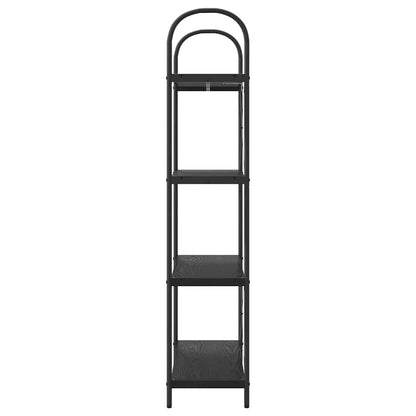 vidaXL Bookshelf Black Oak 80 x 30 x 146 cm Engineered wood
