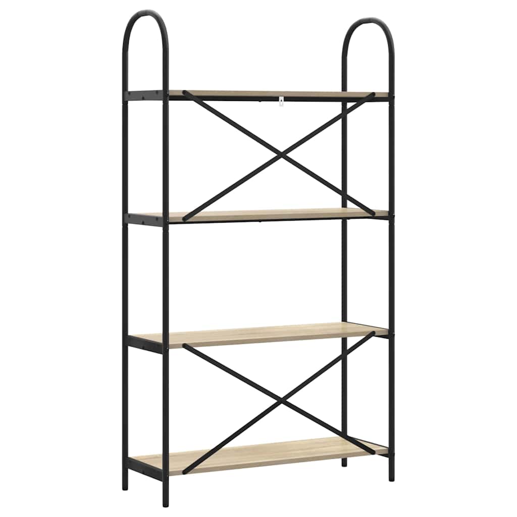 vidaXL Bookshelf Sonoma Oak 80 x 30 x 146 cm Engineered wood