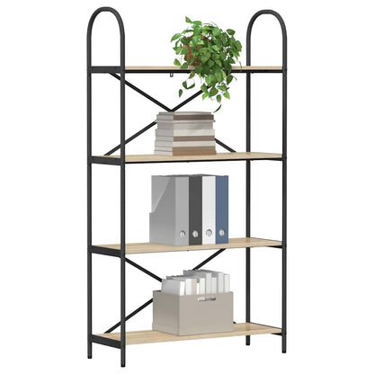 vidaXL Bookshelf Sonoma Oak 80 x 30 x 146 cm Engineered wood