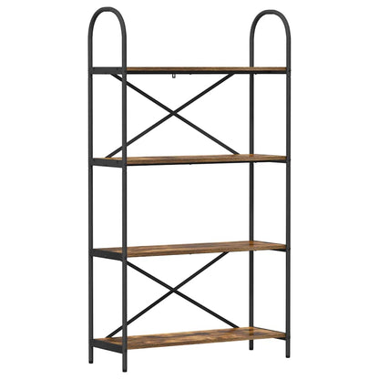 vidaXL Bookshelf Smoked Oak 80 x 30 x 146 cm Engineered wood