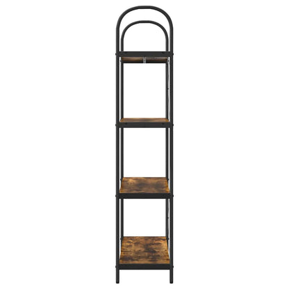vidaXL Bookshelf Smoked Oak 80 x 30 x 146 cm Engineered wood