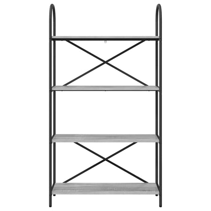 vidaXL Bookshelf Grey Sonoma 80 x 30 x 146 cm Engineered wood