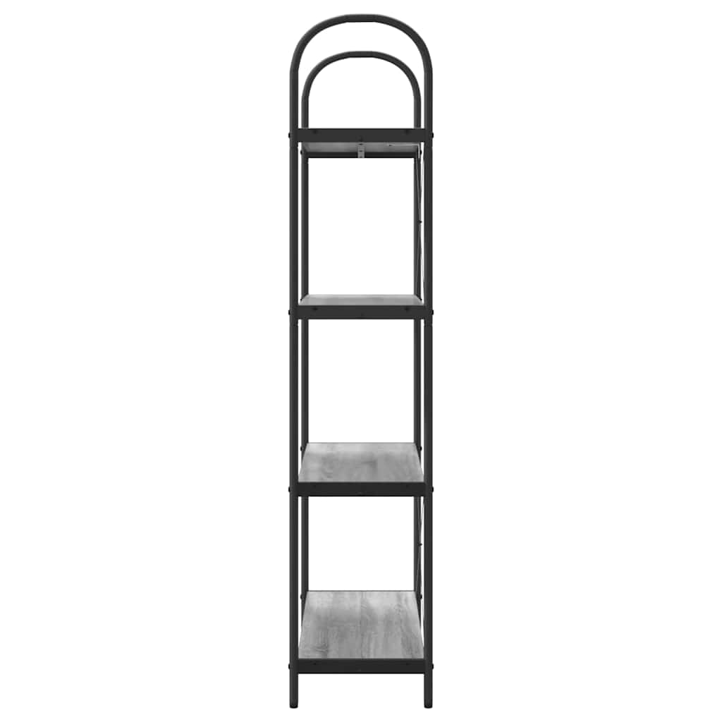 vidaXL Bookshelf Grey Sonoma 80 x 30 x 146 cm Engineered wood