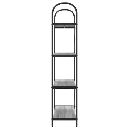 vidaXL Bookshelf Grey Sonoma 80 x 30 x 146 cm Engineered wood