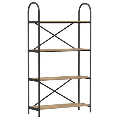 vidaXL Bookshelf 4-Tier 80 x 30 x 146 cm Engineered wood Artisan Oak