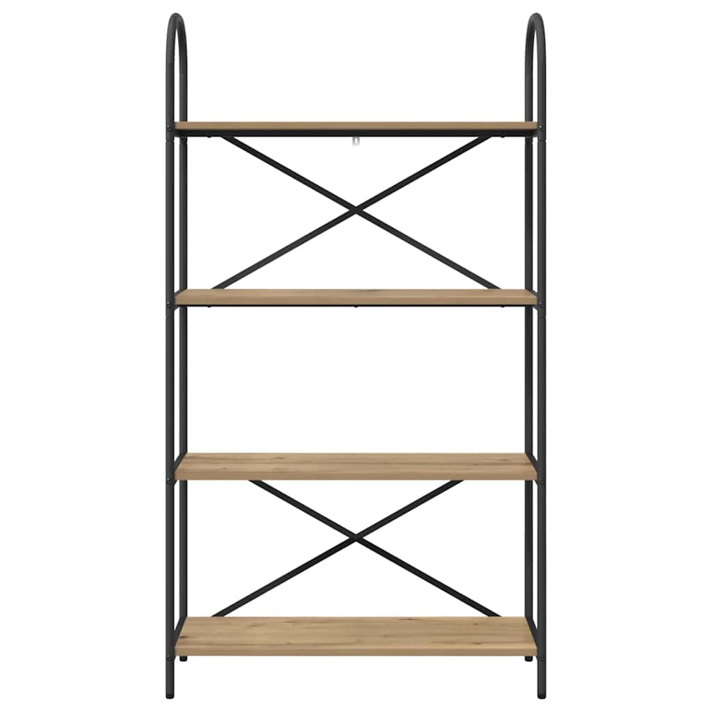 vidaXL Bookshelf 4-Tier 80 x 30 x 146 cm Engineered wood Artisan Oak