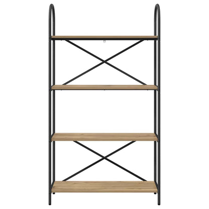 vidaXL Bookshelf 4-Tier 80 x 30 x 146 cm Engineered wood Artisan Oak