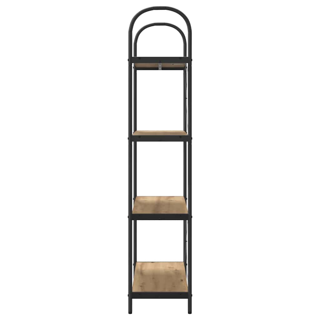 vidaXL Bookshelf 4-Tier 80 x 30 x 146 cm Engineered wood Artisan Oak