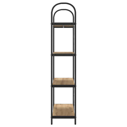 vidaXL Bookshelf 4-Tier 80 x 30 x 146 cm Engineered wood Artisan Oak