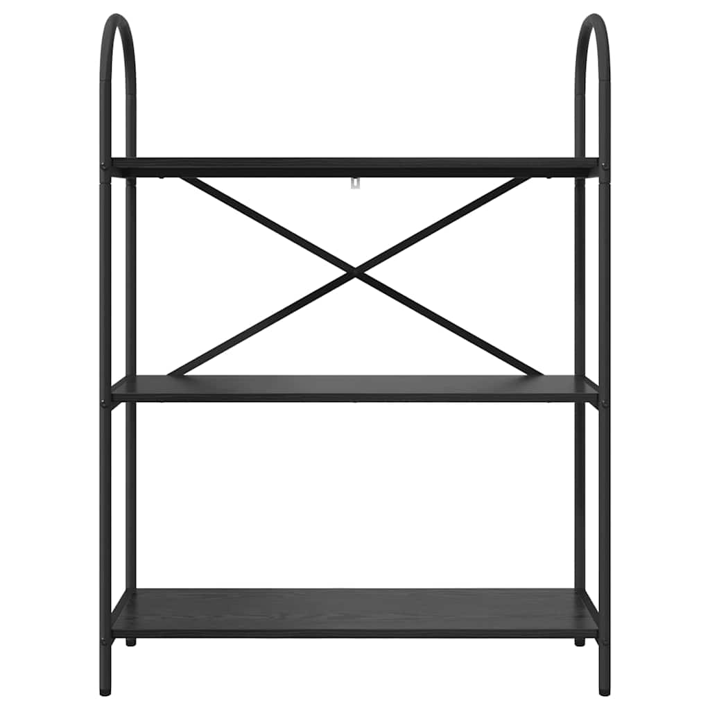 vidaXL Bookshelf Black Oak 80 x 30 x 109 cm Engineered wood