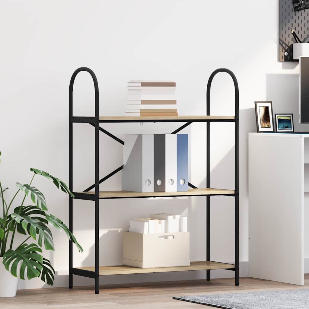 vidaXL Bookshelf Sonoma Oak 80 x 30 x 109 cm Engineered wood
