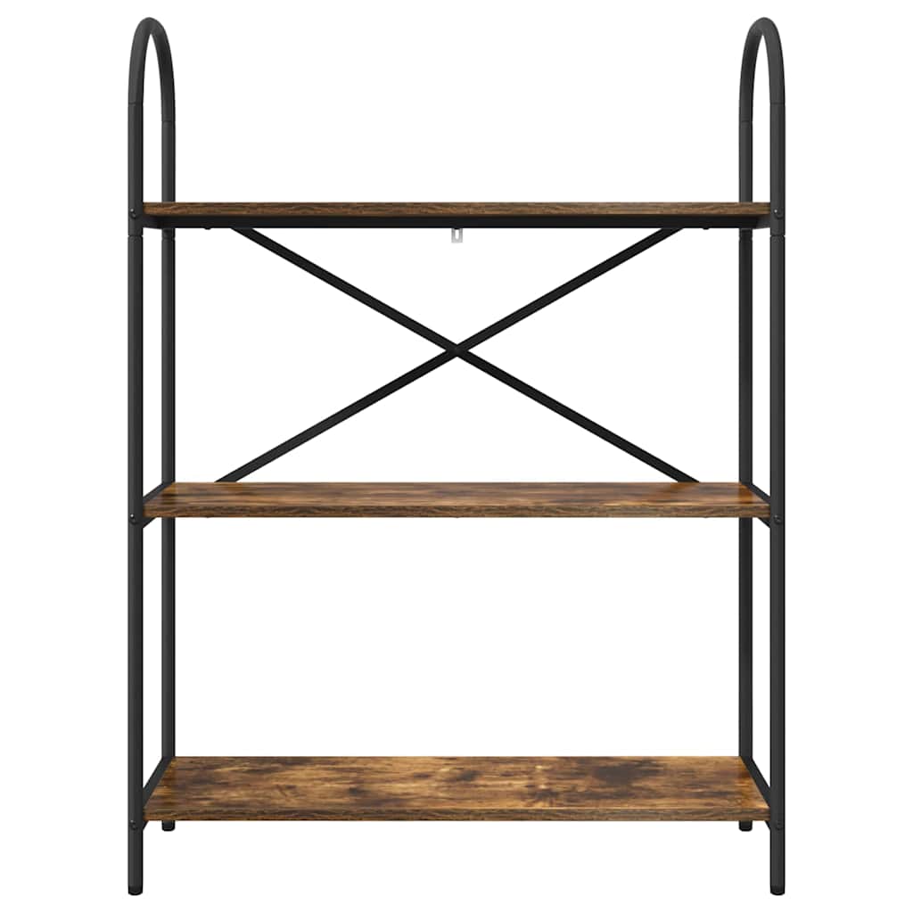 vidaXL Bookshelf Smoked Oak 80 x 30 x 109 cm Engineered wood